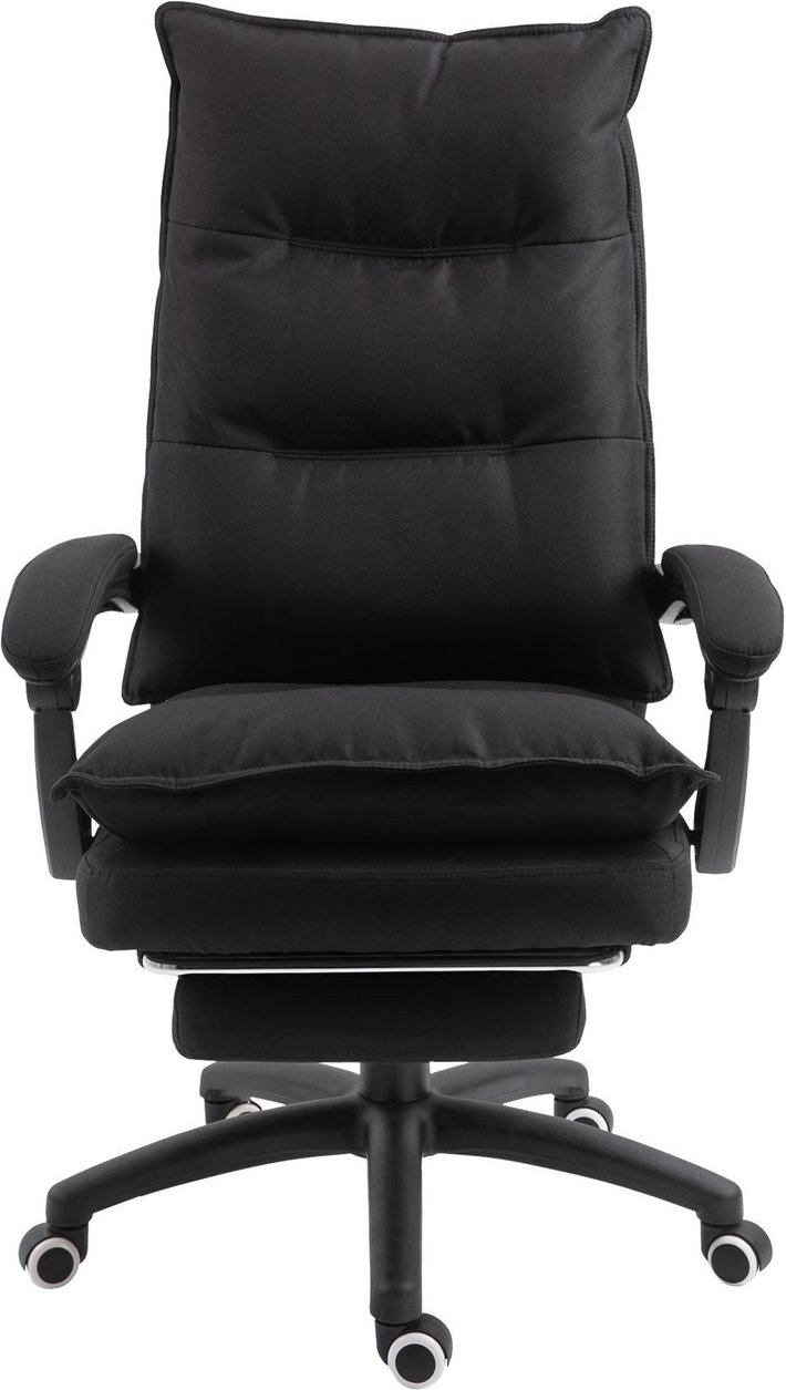 Bürostuhl mit Massagefunktion, höhenverstellbar drehbar, Nylon, Schwarz, 70 x 62 x 120-130 cm