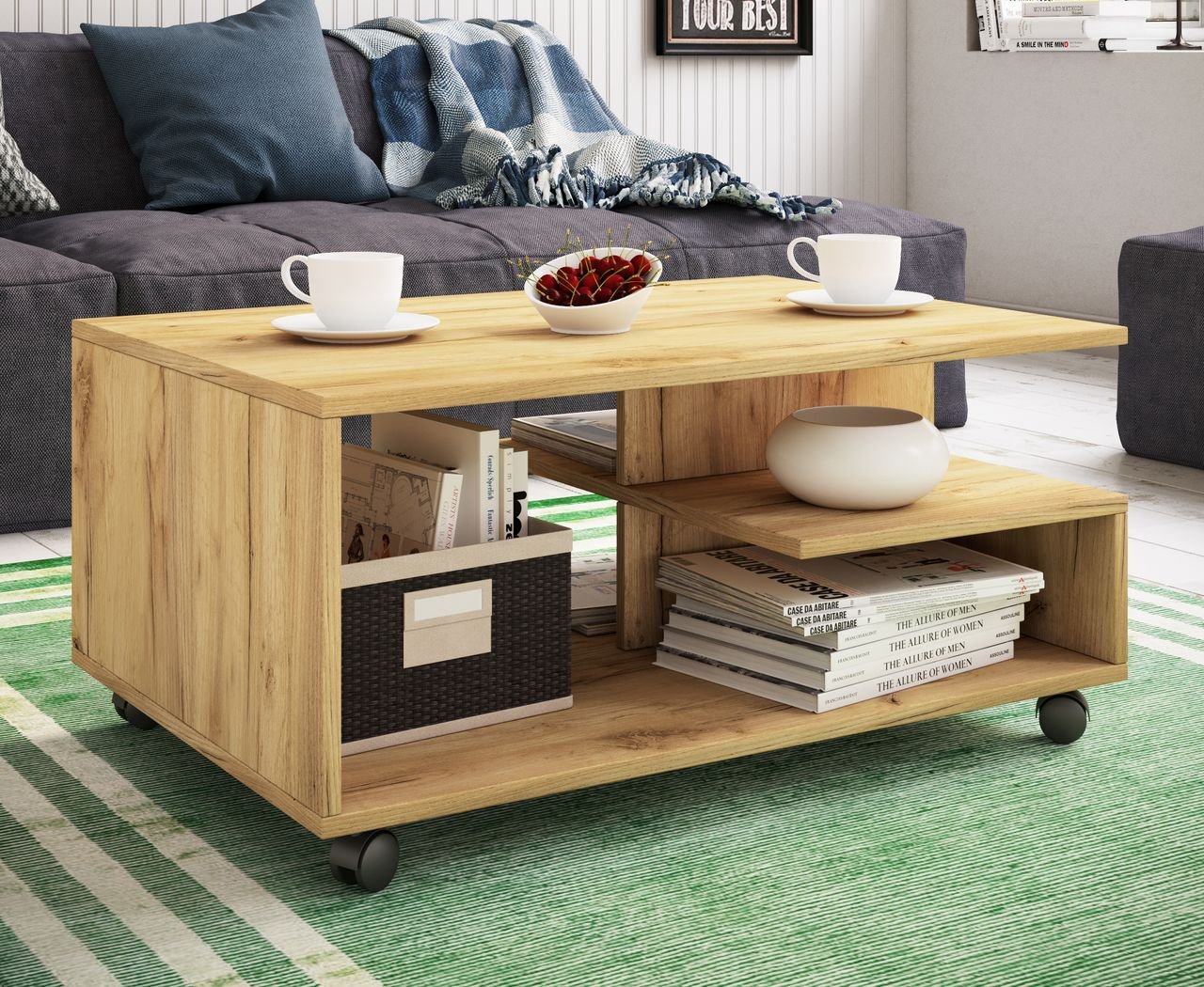 Couchtisch "Stango" Honig-Eiche