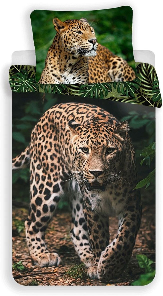 Leopard Design Kuschelige Bettwäsche Baumwolle, 140x200 cm & 70x90 cm