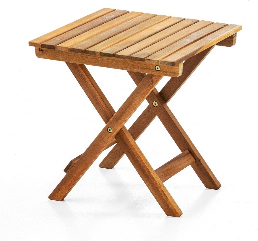 Akazienholz Gartenklapptisch Beistelltisch 38 cm FSC