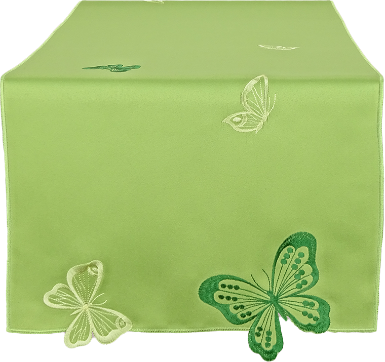 Tischwäsche mit besticktem Konturensaum