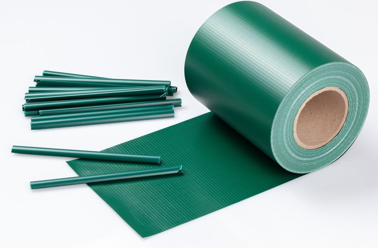 Sichtschutzstreifen, ca. 19 cm x 35 m - Dunkelgrün