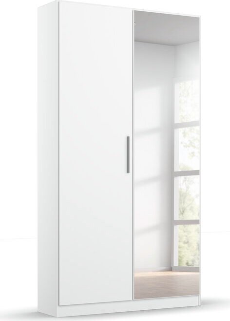 rauch Minosa Schuhschrank 2-türig, mit Spiegel, Farbe Weiß Breite 91 cm