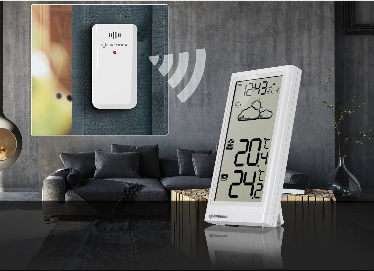 Funkwetterstation Meteo Temp weiss