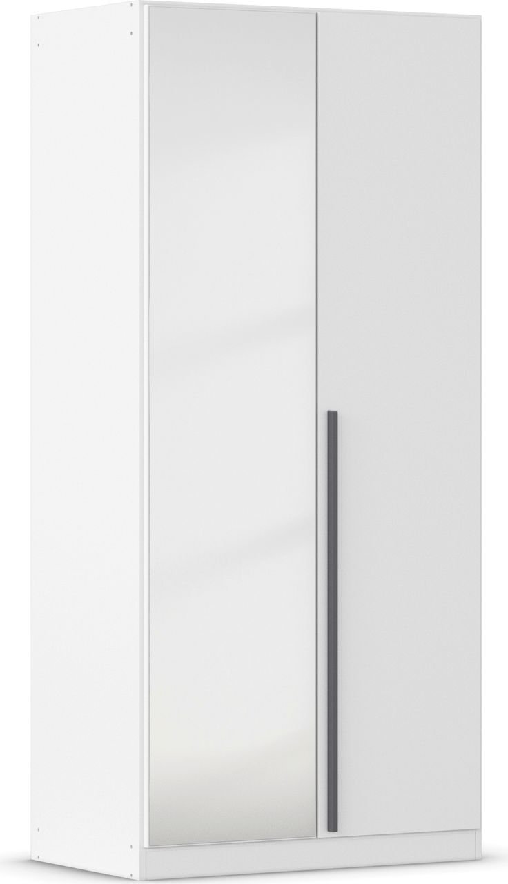 rauch Alba Kleiderschrank 2-türig, mit Spiegel, Farbe Weiß Breite 91 cm