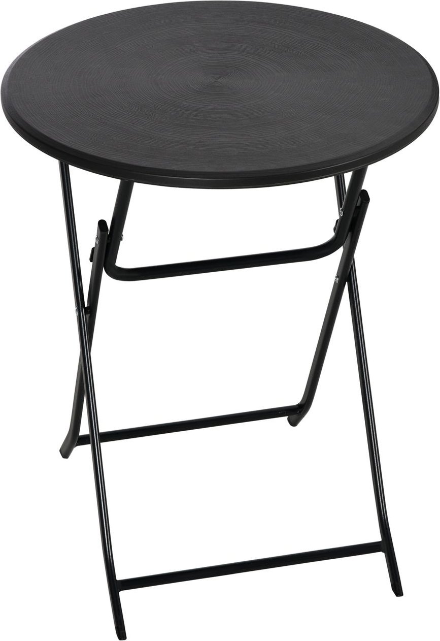 Gartentisch, Runder Klapptisch, Ø60 cm Beistelltisch für 2 Personen