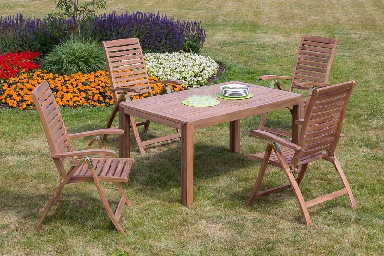 Parabaiba Set 5tlg. Ausziehtisch