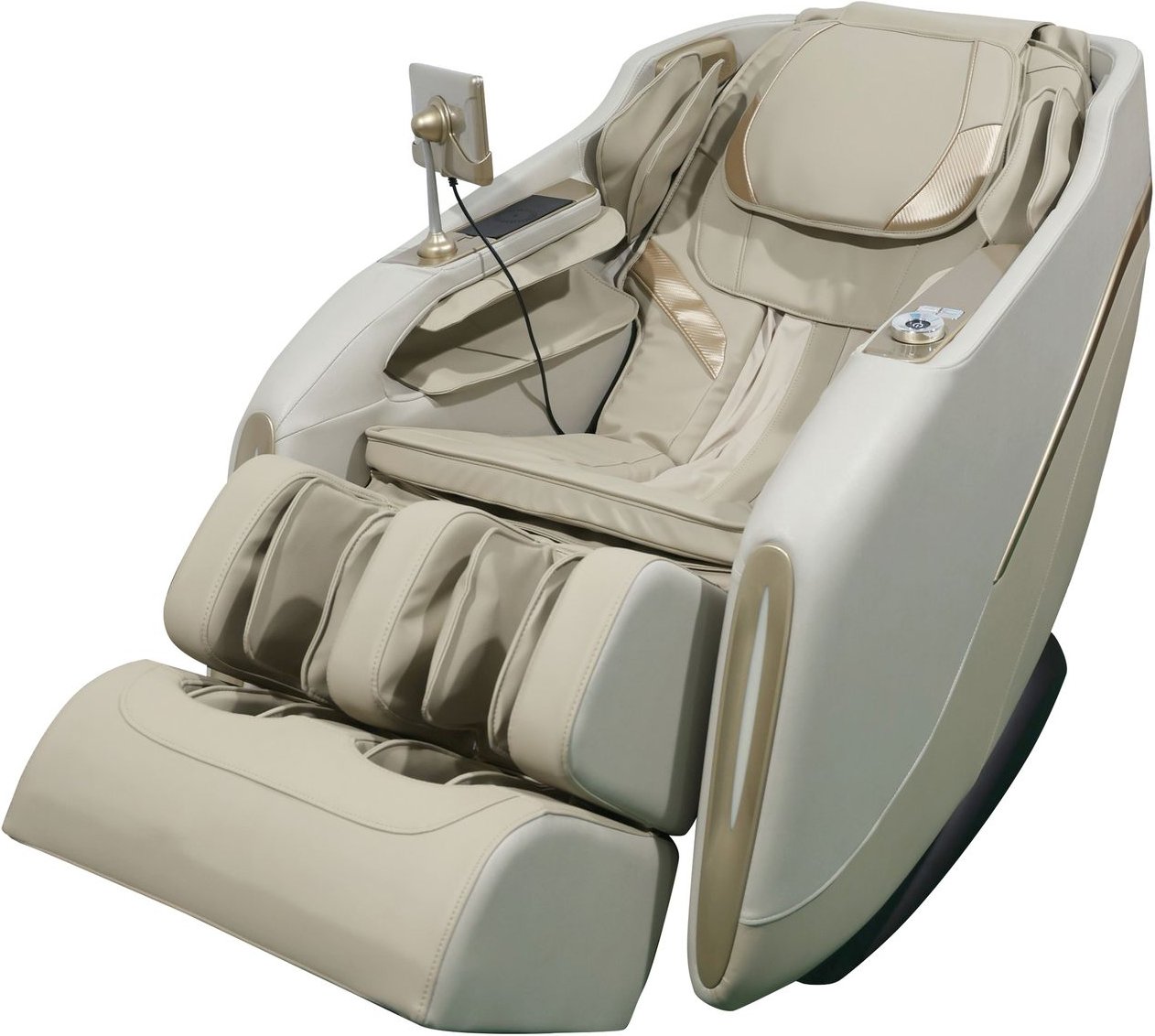 Elektrischer Massagesessel, ca. 142,5 x 74 x 102 cm - schwarz / beige