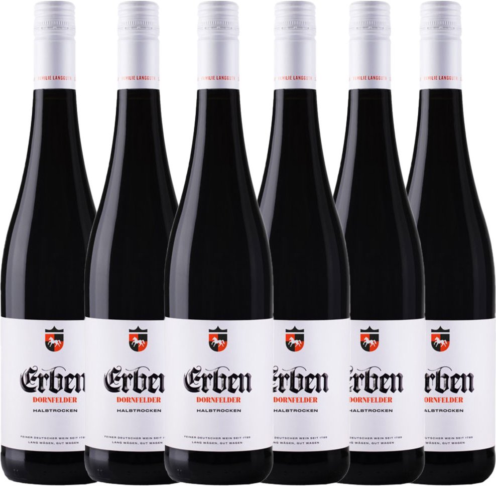Dornfelder halbtrocken 2023 - 6er Karton
