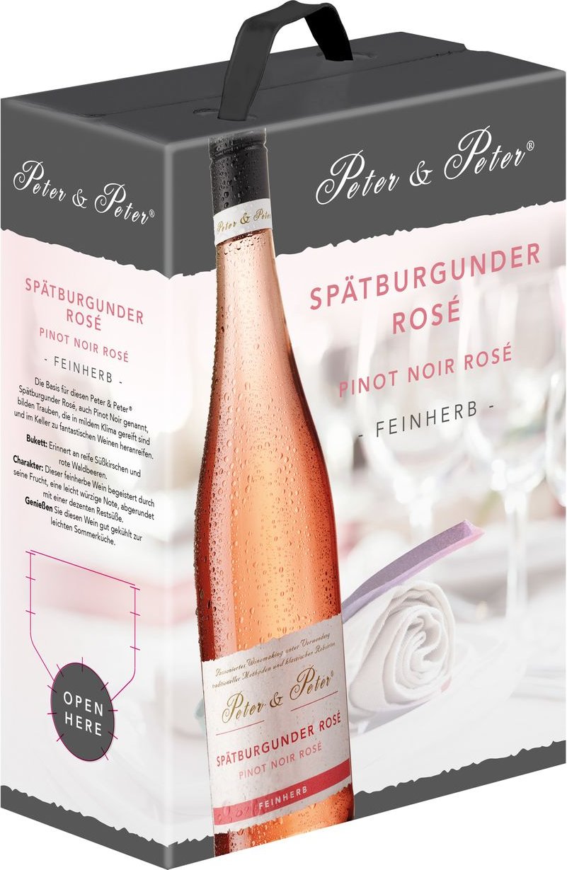 Peter & Peter Spätburgunder Rosé feinherb 3l