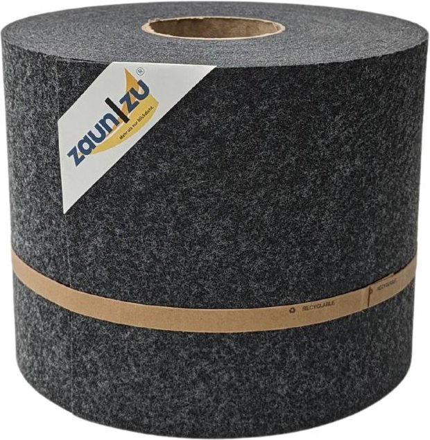 Sichtschutzstreifen Design Vlies für Doppelstabmatten Anthrazit 26m