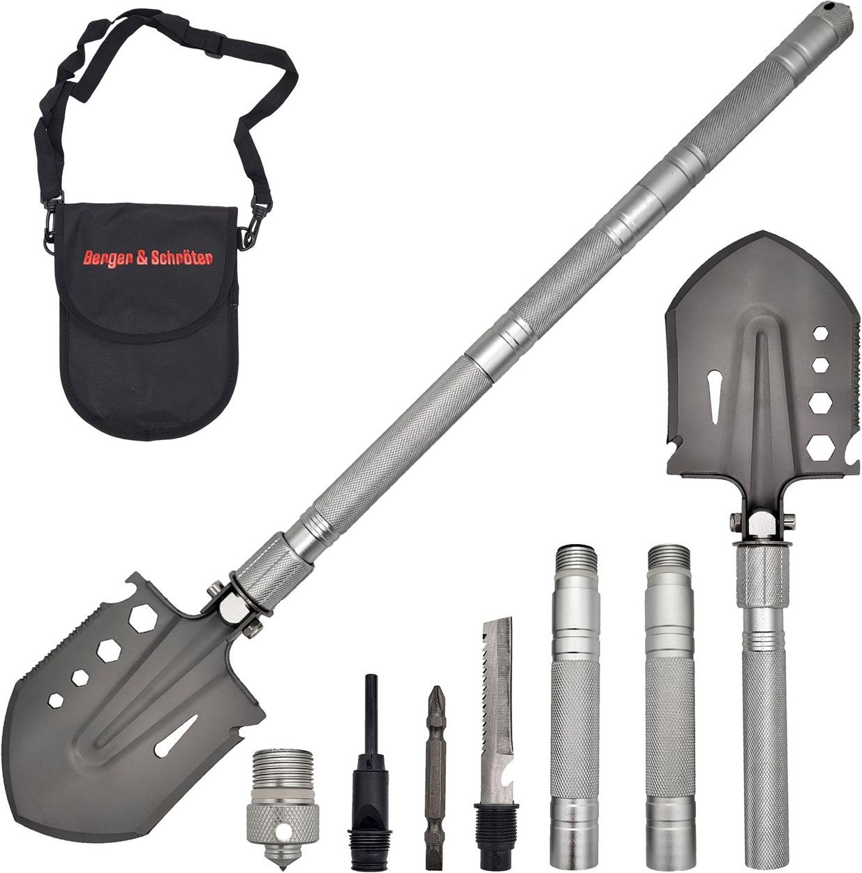 Klappspaten Outdoor Schaufel Multifunktionsspaten Klappbar Garten Wandern Camping