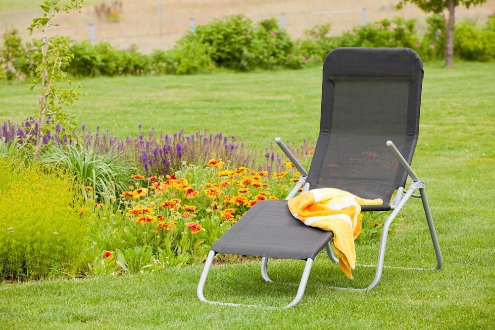 Wellnessliege XXL, schwarz