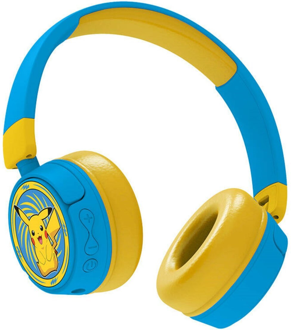 Thumbnail - Drahtlose Kopfhörer für Kinder Bluetooth Kopfhörer OTL Pokemon Pikatchu in blau