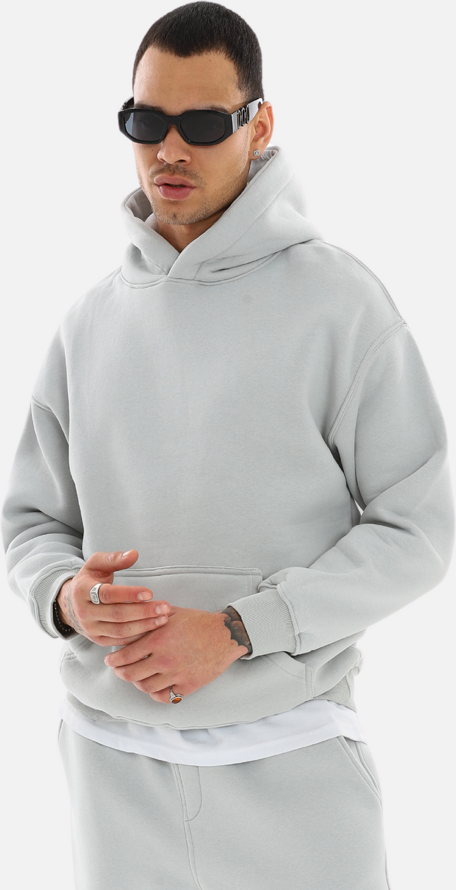 Thumbnail - Oversized Unisex Hoodie XL – Premium Kapuzenpullover Painted-Grey