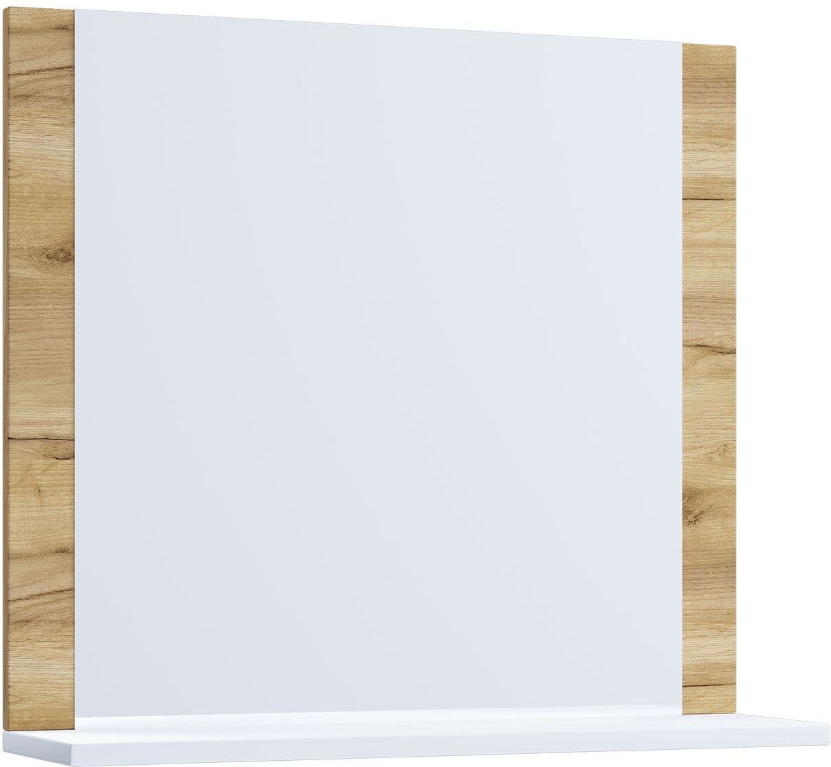 Spiegel Lendas mit Ablage 60 cm Honig-Eiche/Weiß