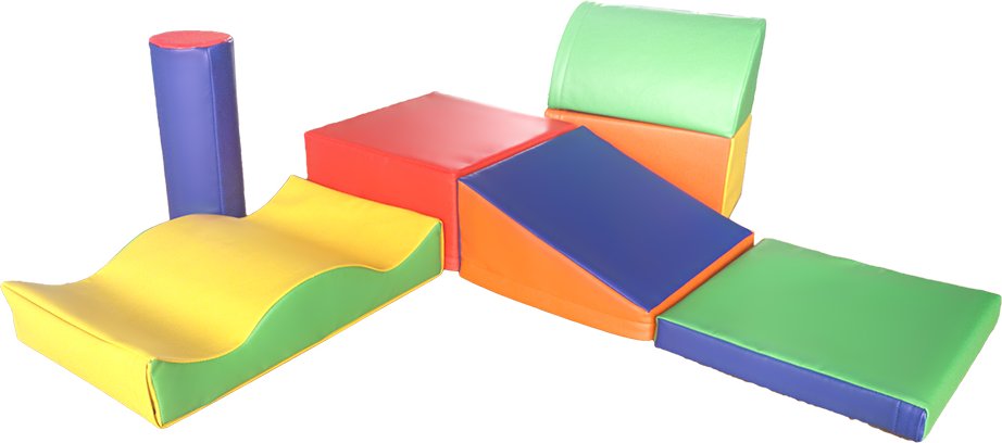 Kinder Softbausteine 7 tlg. - Mehrfarbig