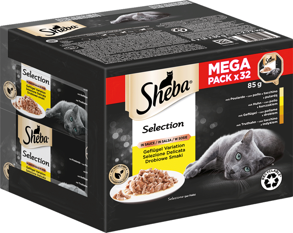 Schale Mega Pack Selection in Sauce Geflügel Variation 32 x 85g