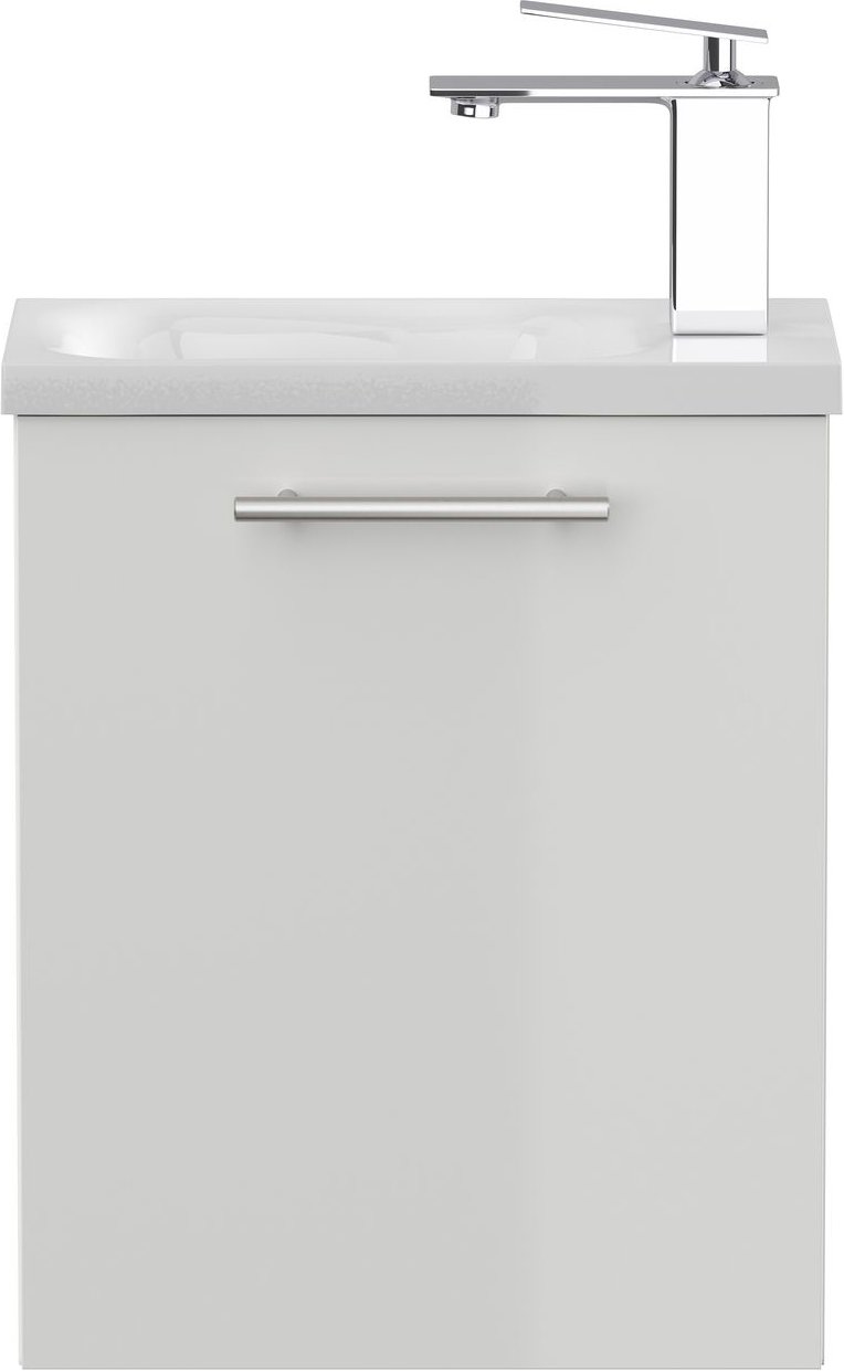 Thumbnail - Gäste WC Badmöbel Pieni Slimline 40cm SoftClose weiß hochglanz