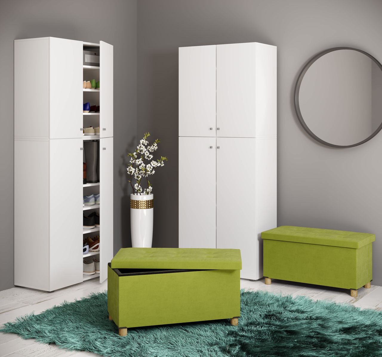 Sitztruhe "Sizos L" Grün