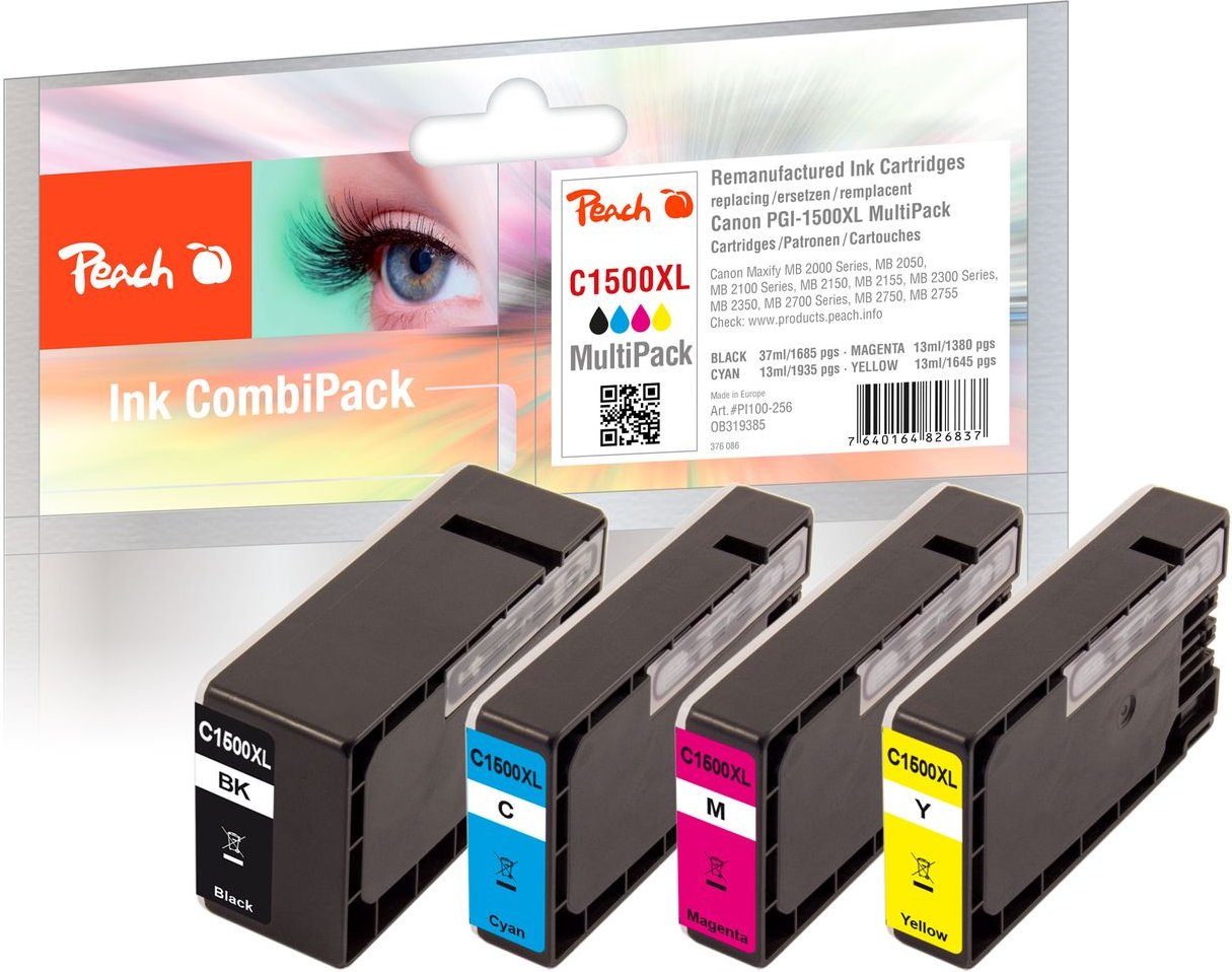Spar Pack Tintenpatronen ersetzt Canon PGI-1500XL