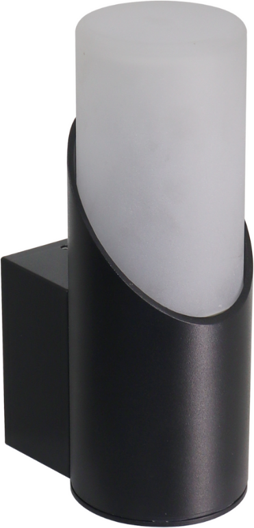 Moderne Wandleuchte, Innen/Außen, schwarz