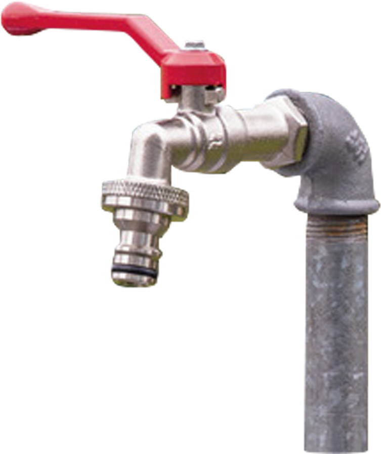 Auslaufkugelhahn 1/2" aus Messing