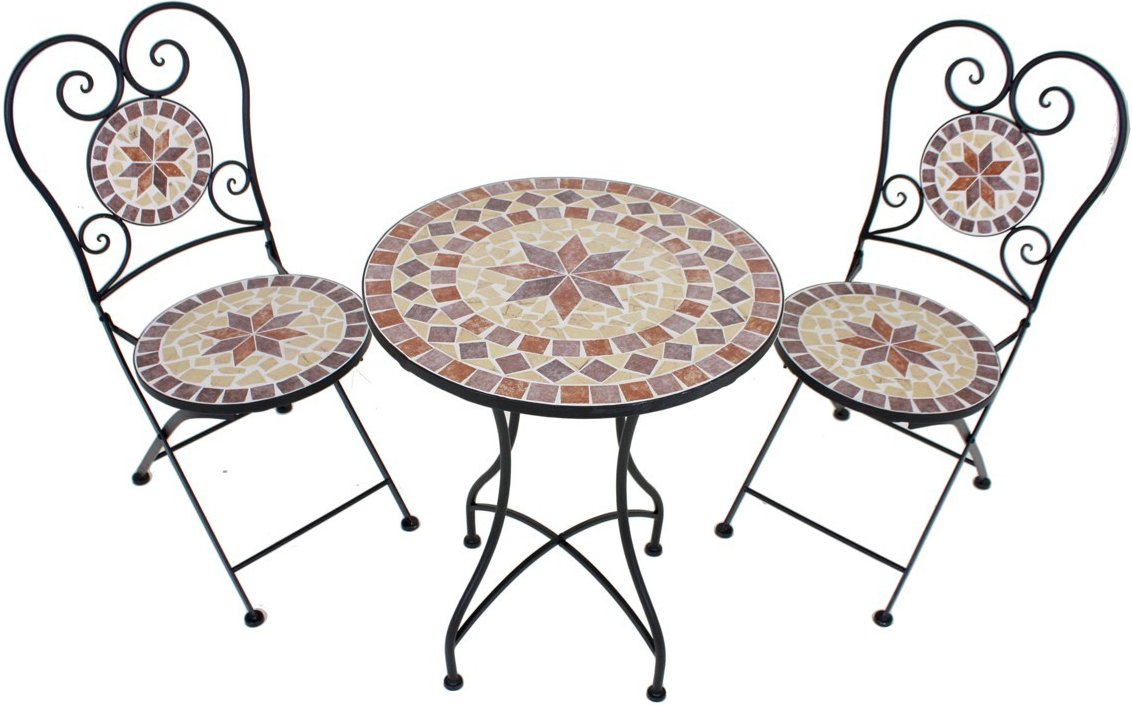 Balkonset Mosaik AMARILLO, 3-tlg.