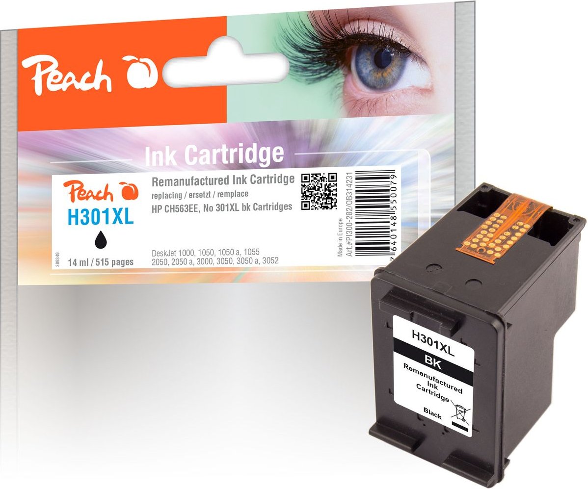 Druckkopf schwarz ersetzt HP No. 301XL bk