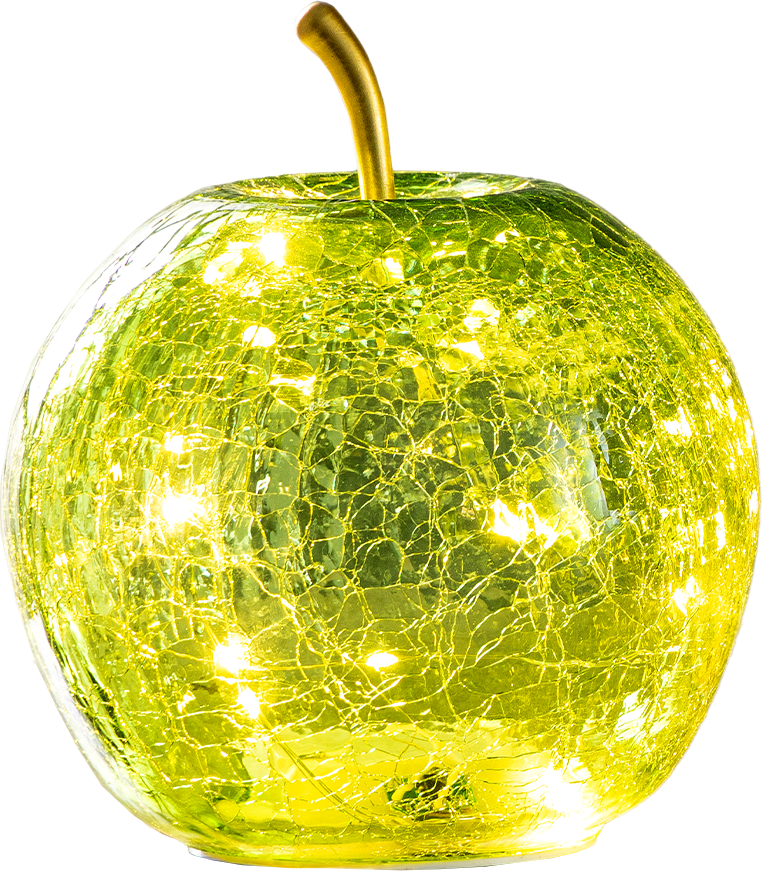 LED-Glas-Frucht - Apfel