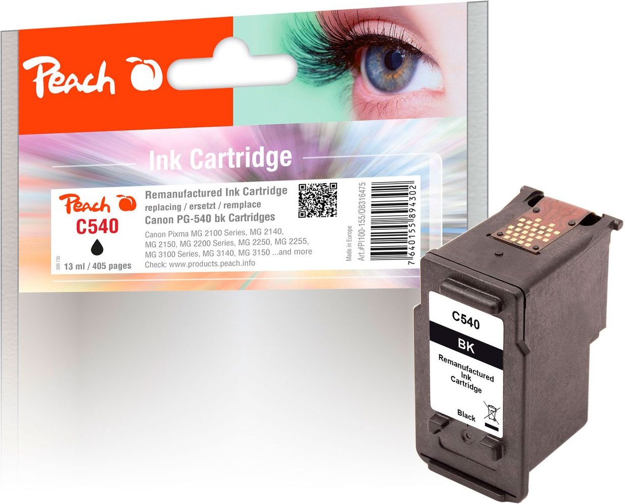 Druckkopf schwarz ersetzt Canon PG-540BK