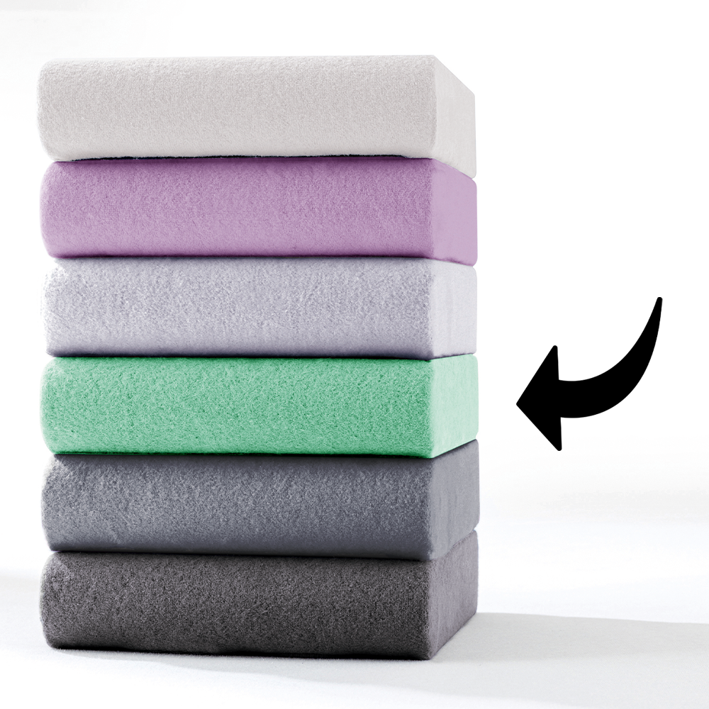 Mikrofaser-Flausch-Spannbetttuch - ca. 90 - 100 x 200 cm