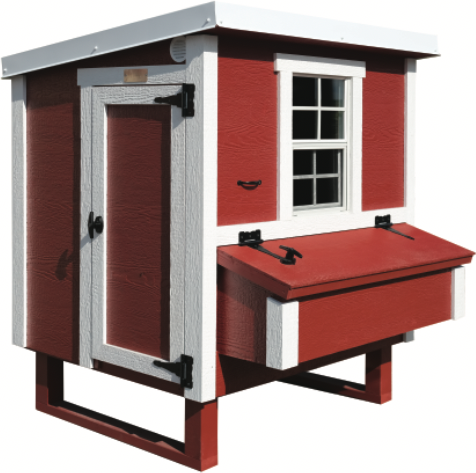 Hühnerstall Mitte EZ Chicken Home 1,68 m² Rot, hergestellt in EU