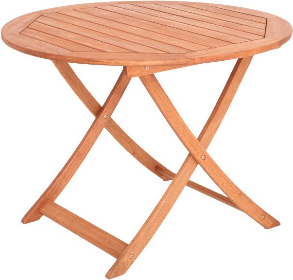 Klapptisch, Ø 100 cm, Eukalyptus