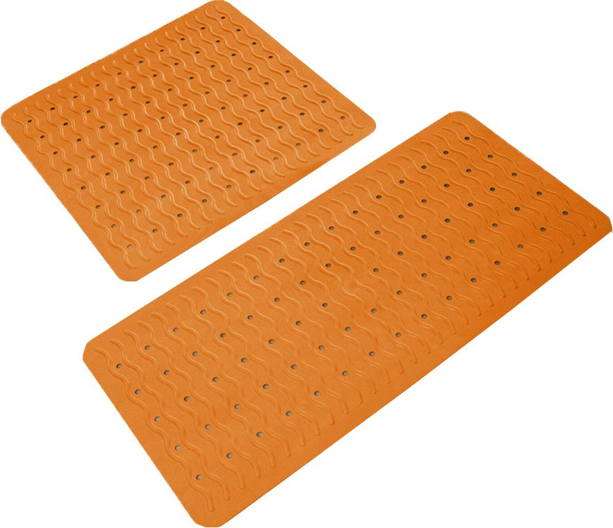 Duscheinlage Playa ca. 54x54 cm, orange, 100% TPE