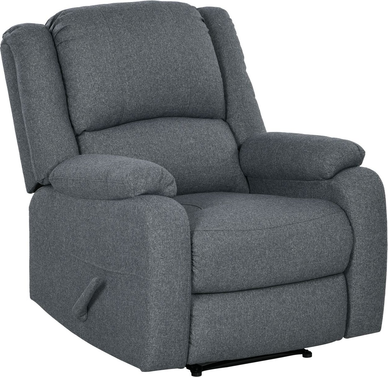 HOMCOM Relaxsessel Manuell Fernsehsessel mit Liegefunktion, Leinenoptik