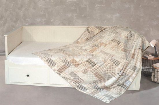 Wohndecke "Kaschmirtouch" alloverbedruckt