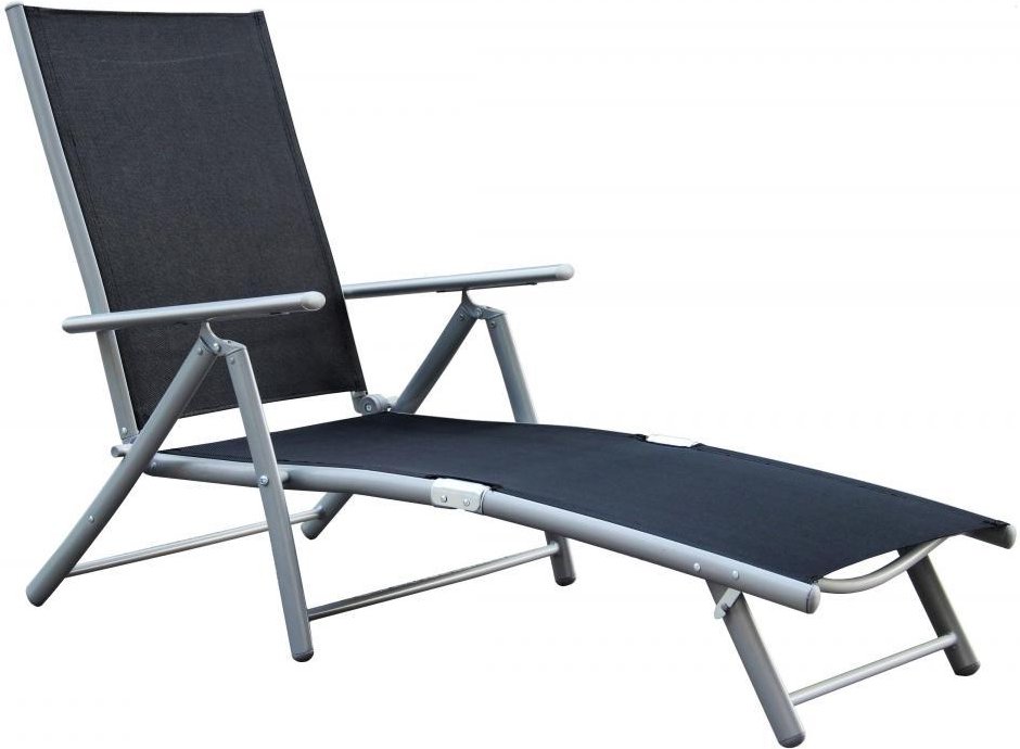 Deckchair, schwarz