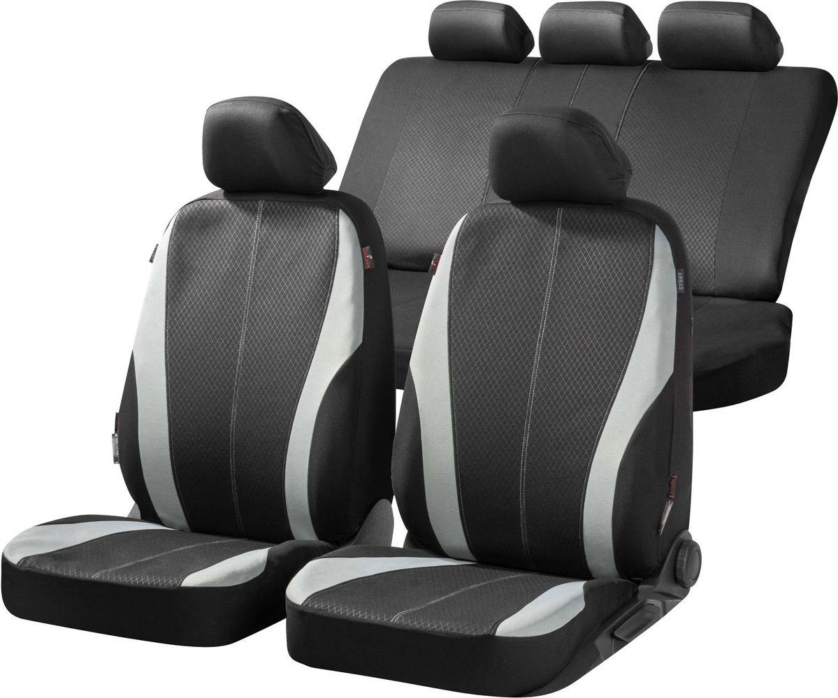 Autositzbezug Dundee schwarz-grau
