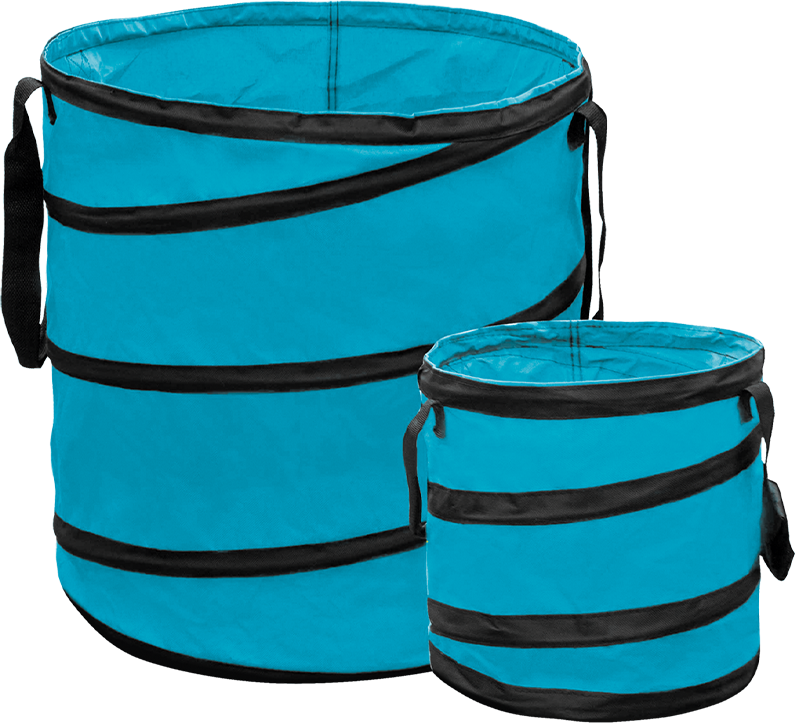 Pop-Up Gartenabfallsäcke 2er-Set, Hellblau