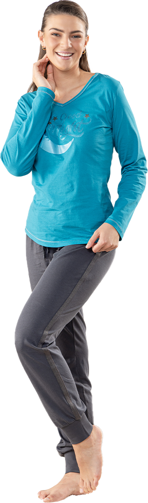 Pyjama-Set "Metallic" für Damen