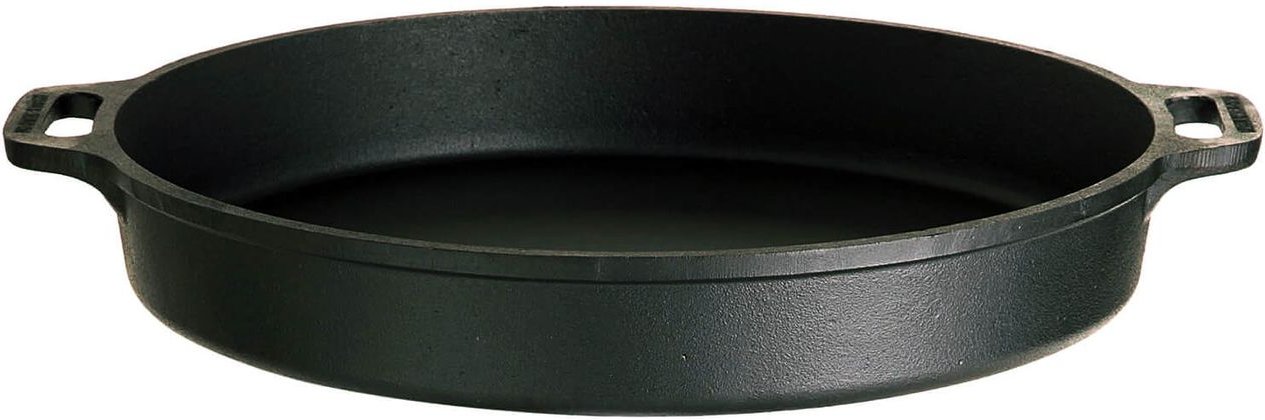 Robuste Gusseisen-Pfanne mit zwei Griffen