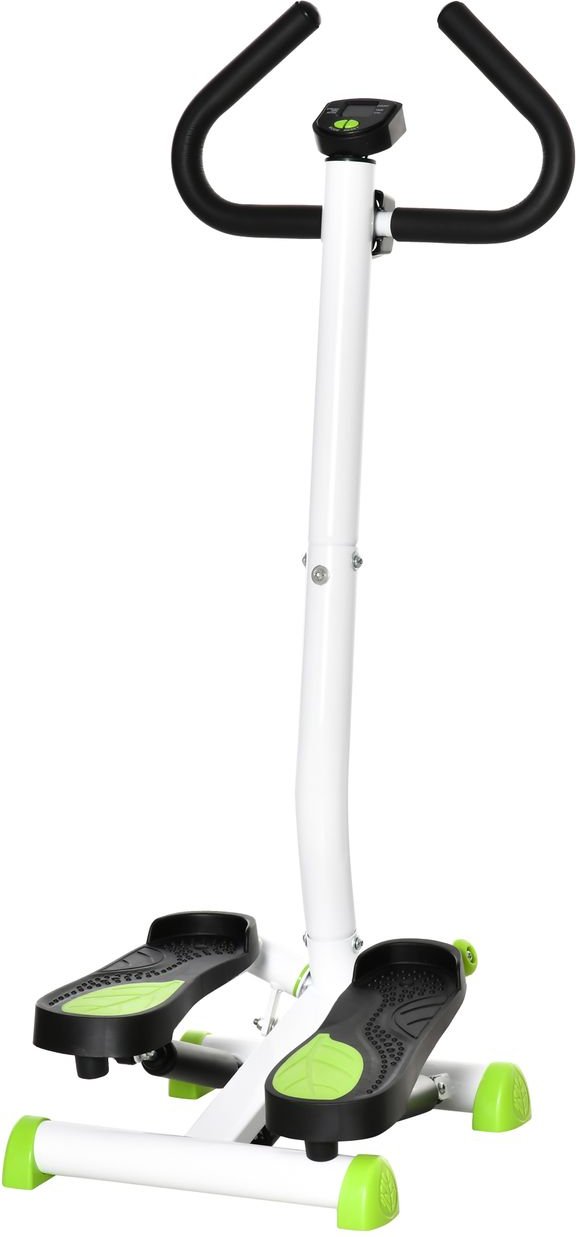 HOMCOM Stepper Fitness Swing Stepper mit LCD-Schirm bis 100 kg 55 x 44 x 108 cm