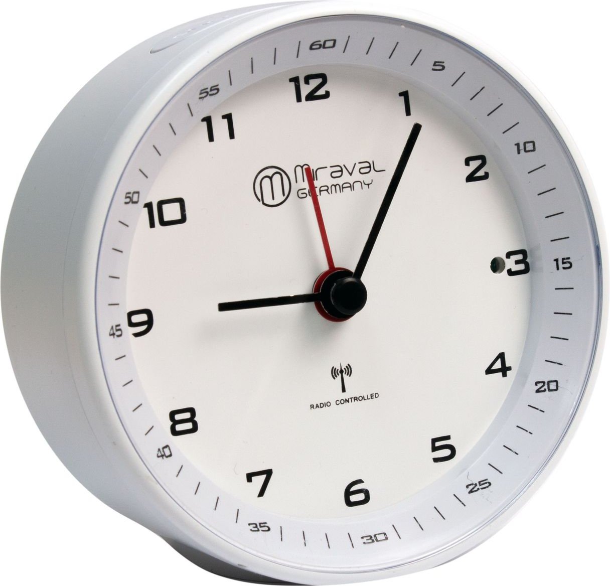 Miraval Funkwecker Premiumline DCF77 Funkwecker Reisewecker Analoger Wecker geräuschlos