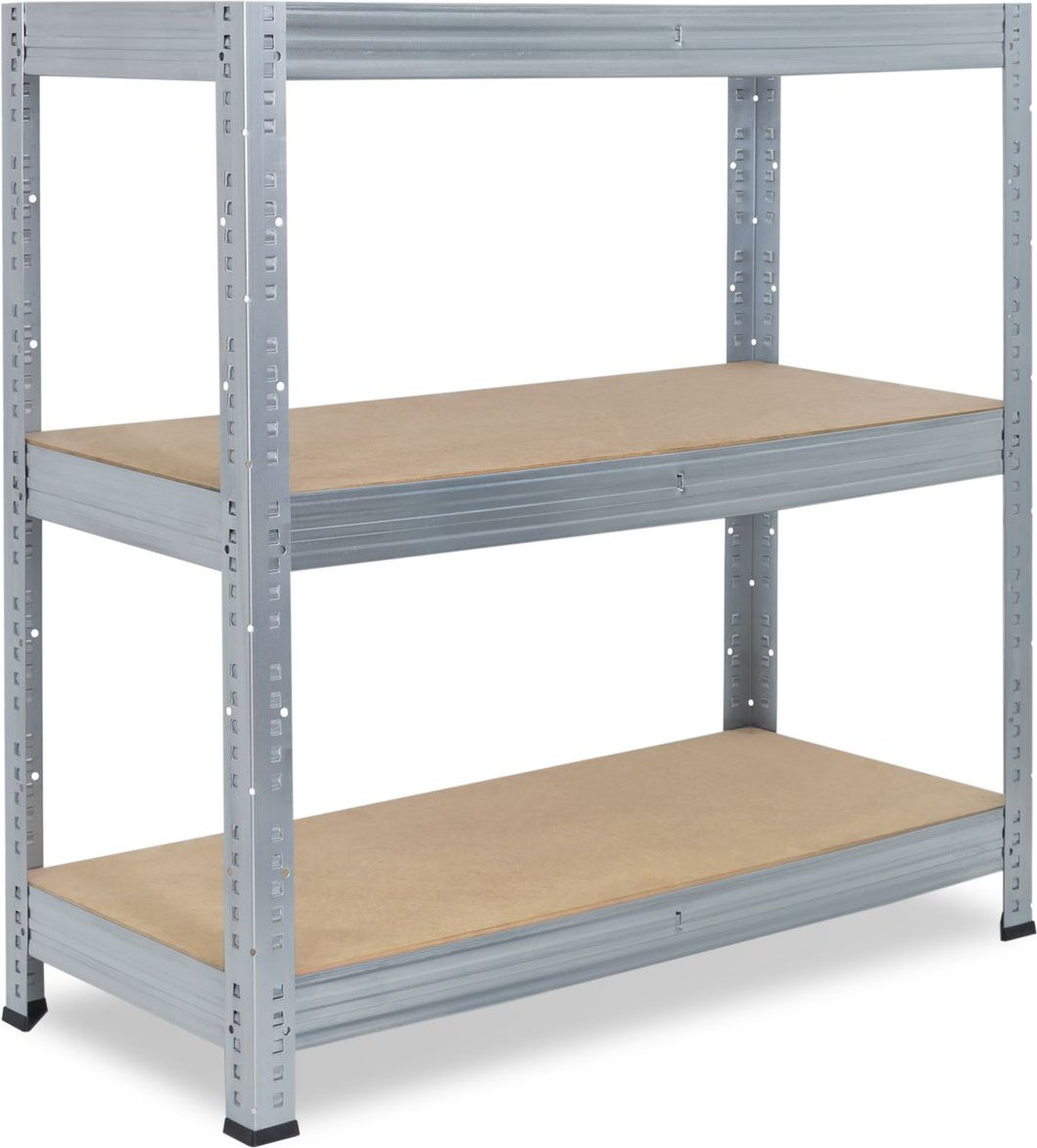 PRO 90x120x60cm Schwerlastregal in verzinkt mit 3 Böden