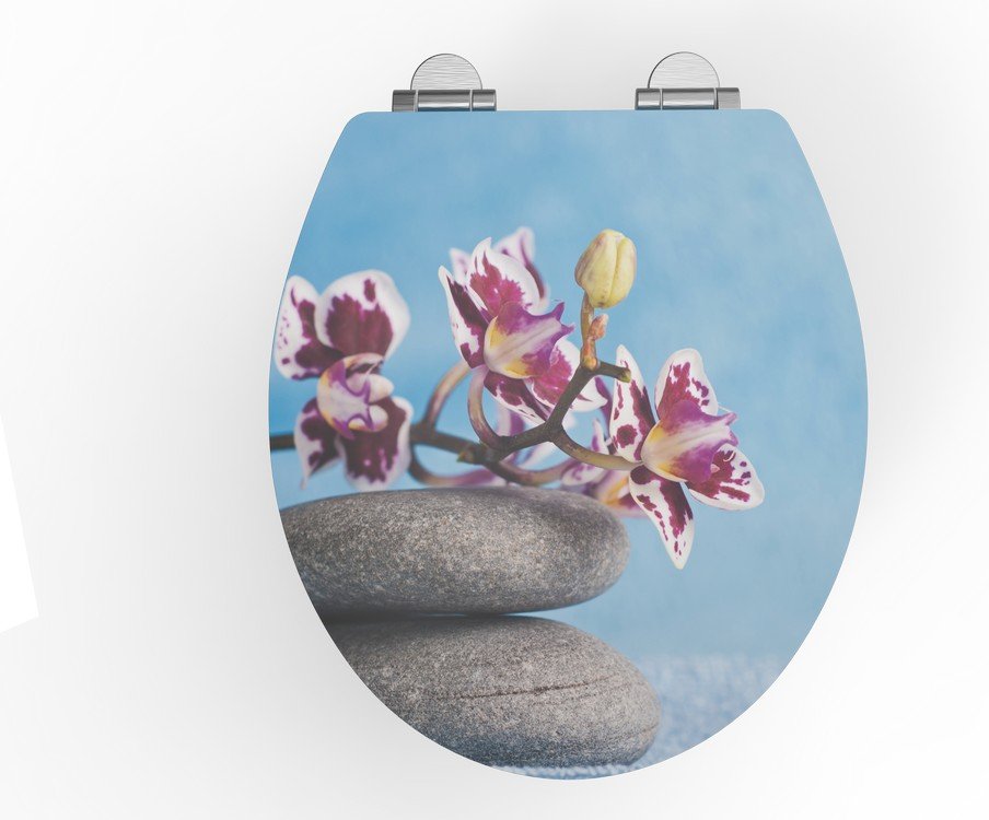 MDF WC-Sitz PET Orchidee