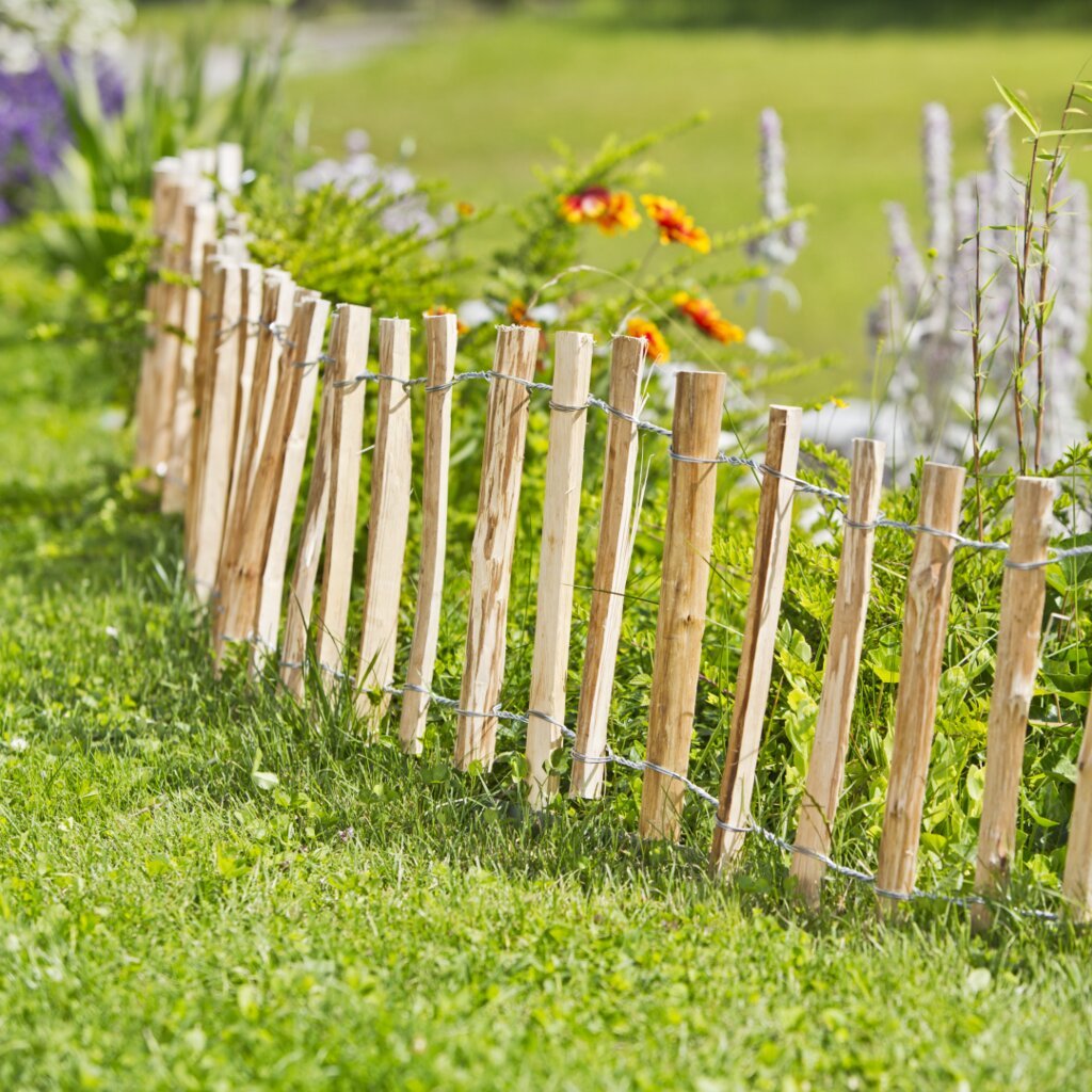 Beeteinf. Staketenzaun 120x33/50cm