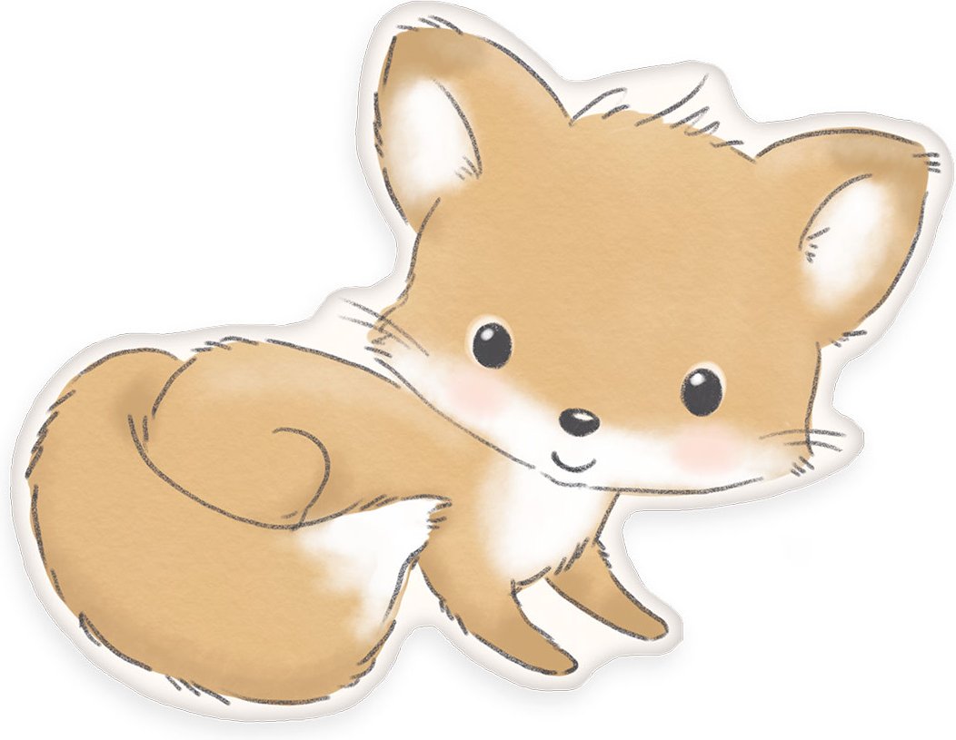 Fuchs Konturenkissen Größe 36x27,5 cm