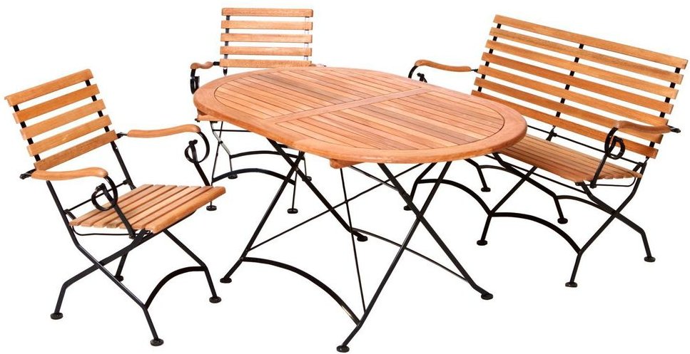 4tlg. Schlossgarten Set, oval