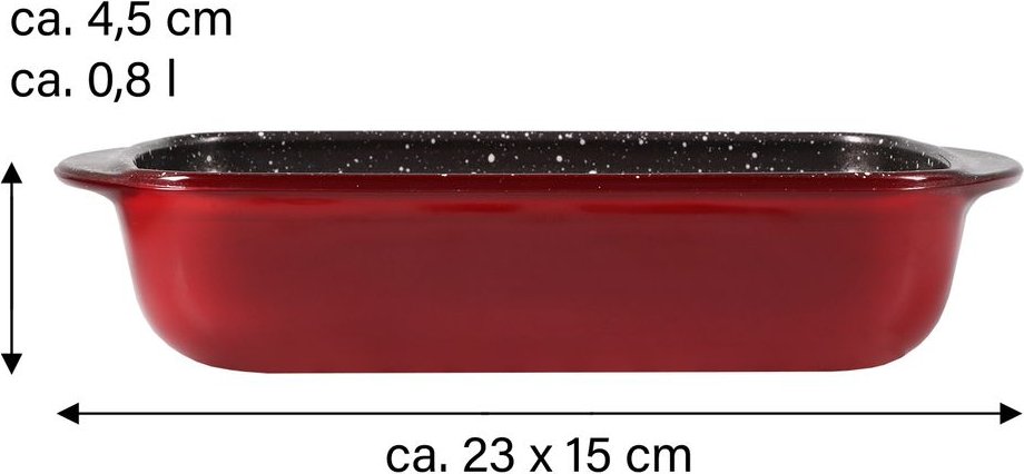 Thumbnail - Antihaftbeschichtete Glasauflaufform 23 x 15 cm